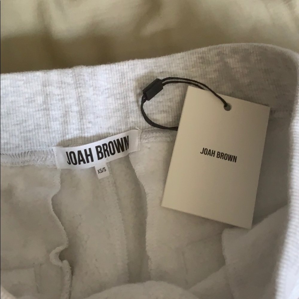 Joah Brown Pearl Grey Stadium Joggers - Picture 4 of 5